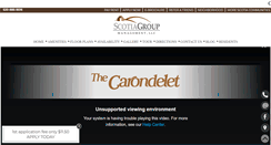 Desktop Screenshot of carondeletapartments.com